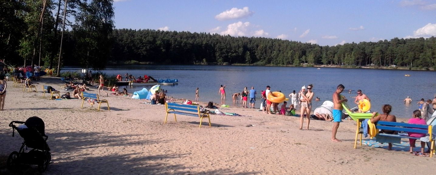 Jezioro Srebrne Osowiec Plaża Kąpielisko