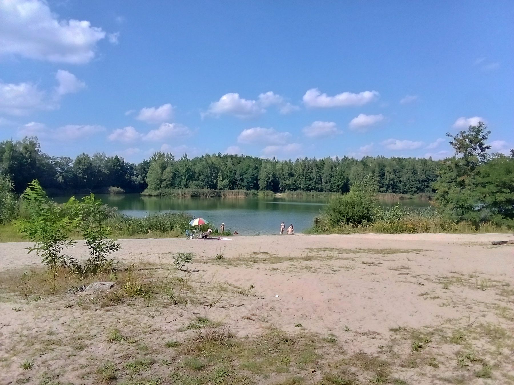 Dziergowice Piaskownia Staw Kąpielisko