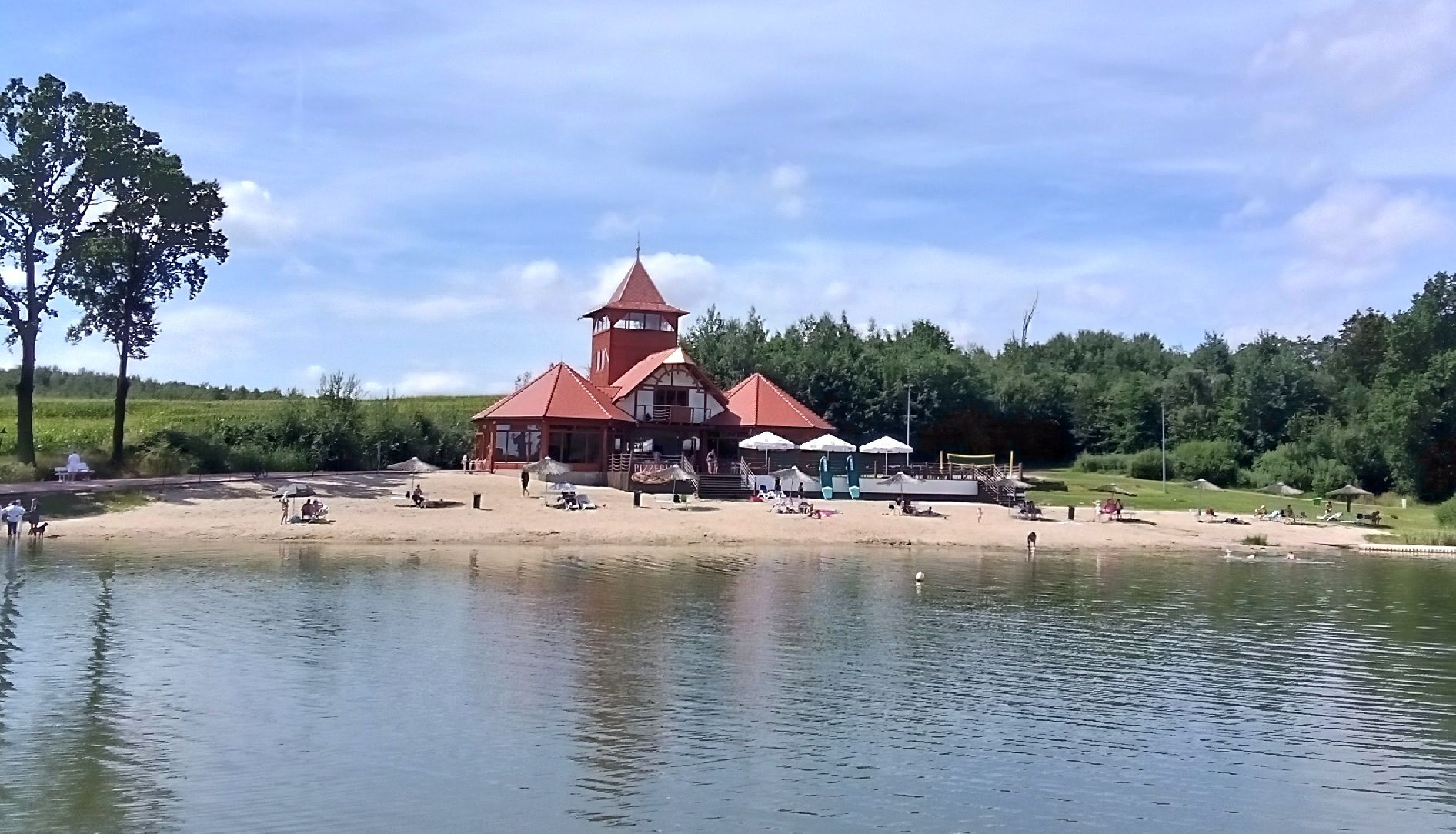 Staw Sulisław Plaża Kąpielisko